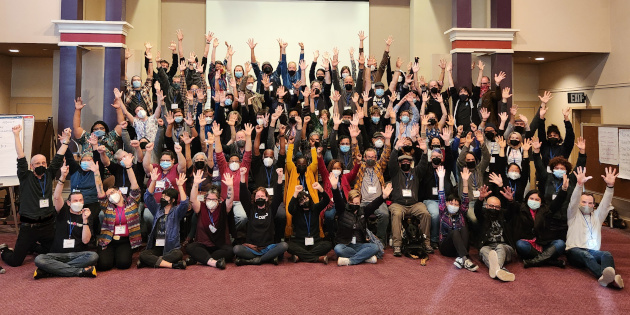 Dev Summit 22 Group Photo - Goooooooooal!